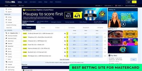 mastercard bookmakers|Top Mastercard Betting Sites .